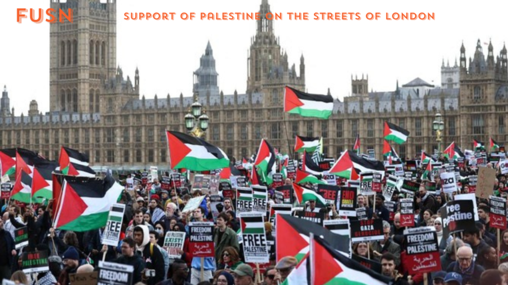 30 thousand individuals showed up to openly endorse Palestine in the city of London